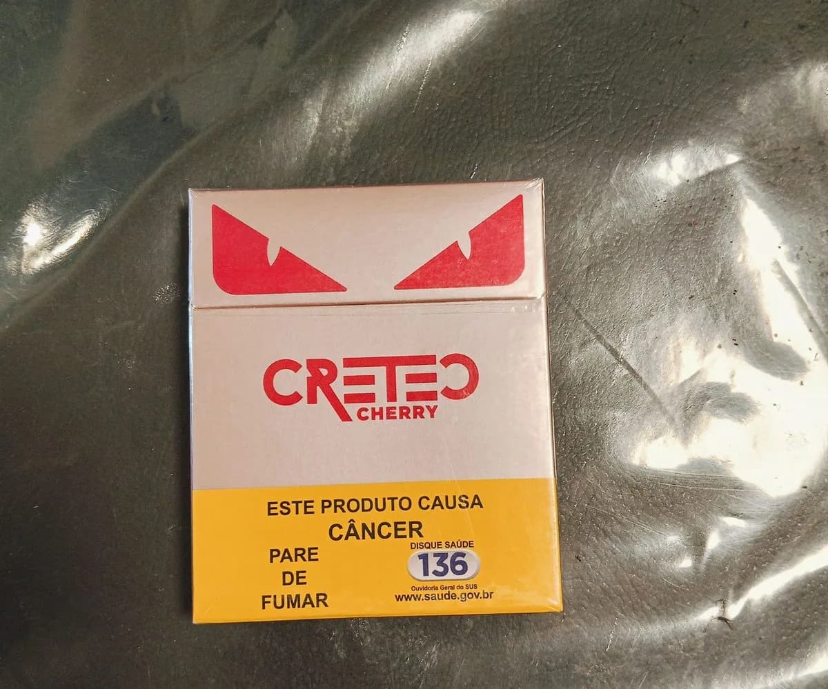 Cigarro de sabores (Cereja e menta)