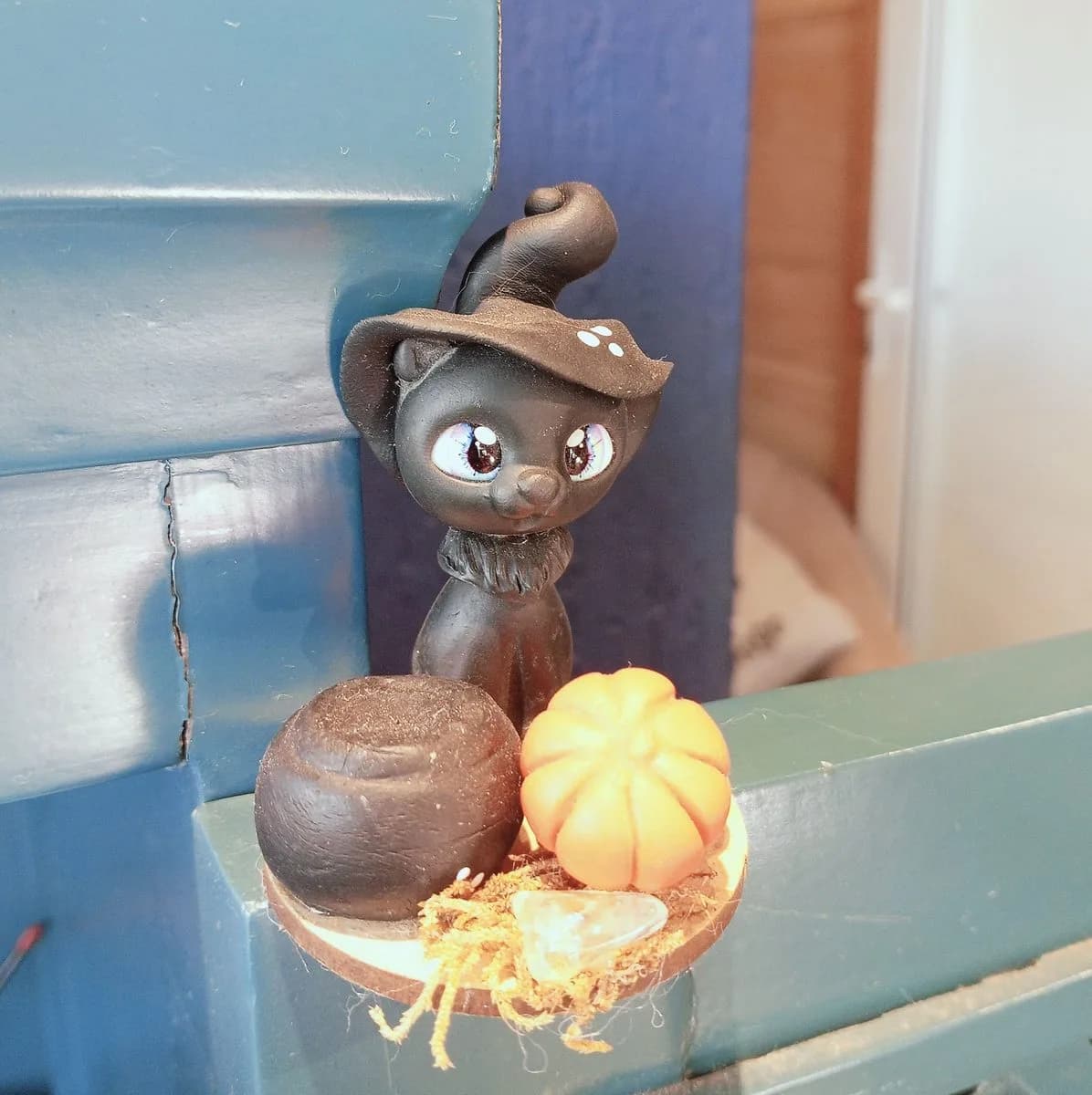 Incensário de Gatinho Bruxo