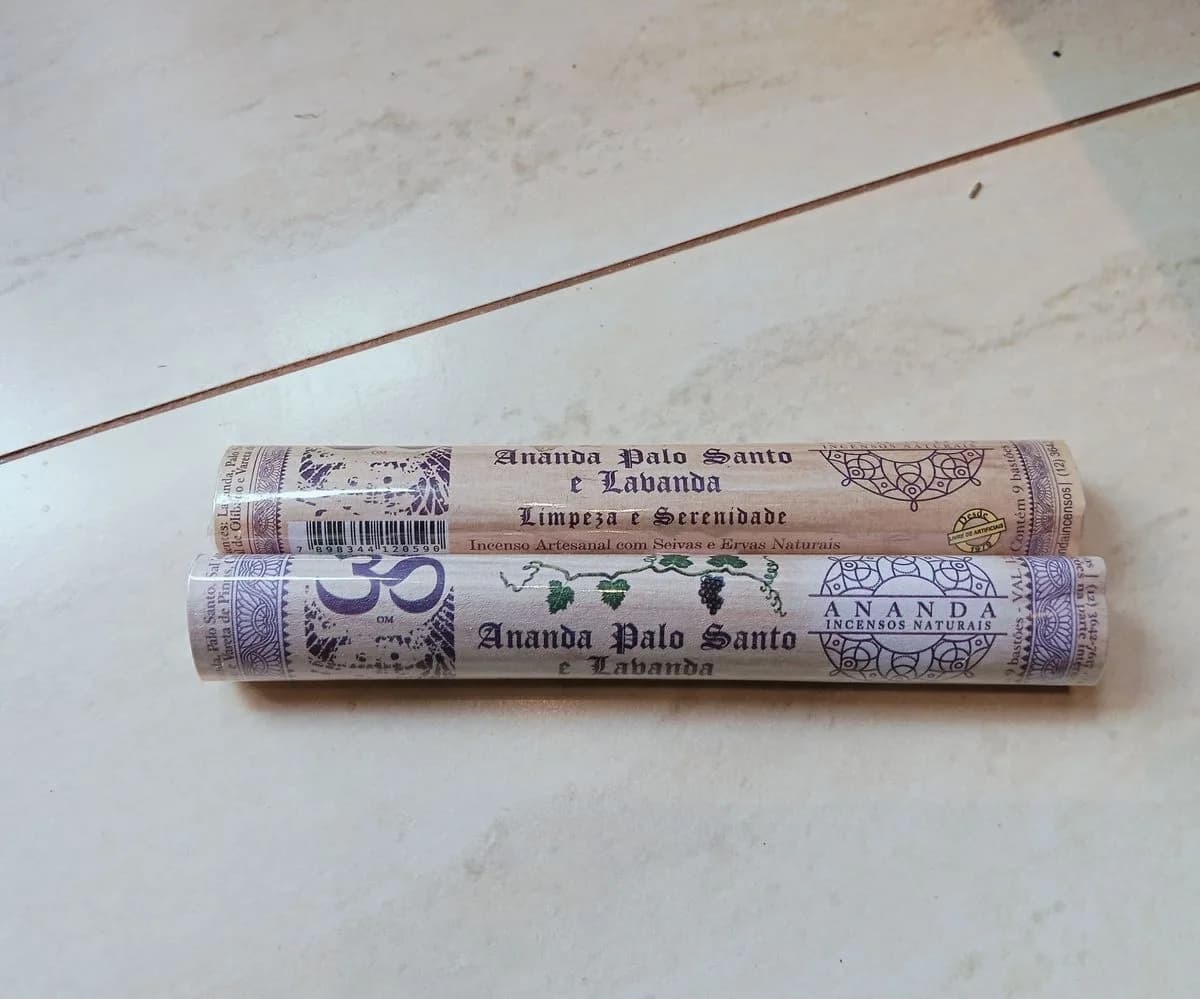 Incenso Ananda - Palo Santo e Lavanda