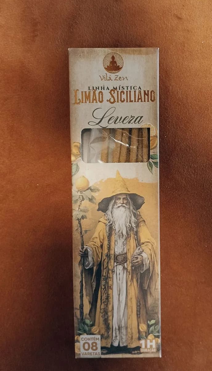 Incenso Vila Zen Linha Mística - Limão Ciciliano
