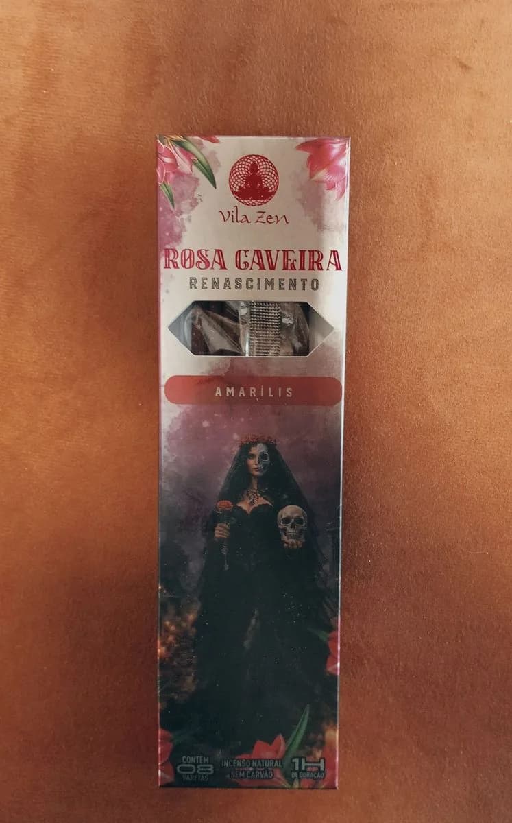 Incenso Vila Zen Linha Mística - Rosa Caveira