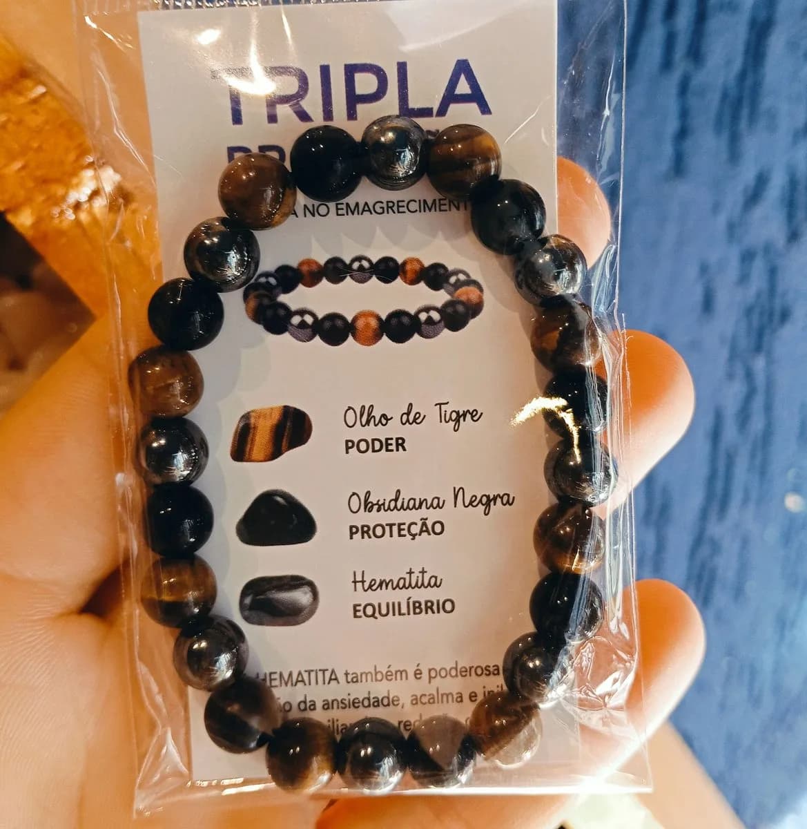 Pulseira tripla proteção