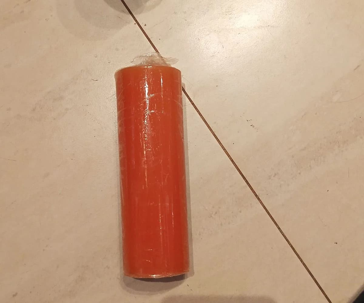 Vela 7 dias laranja