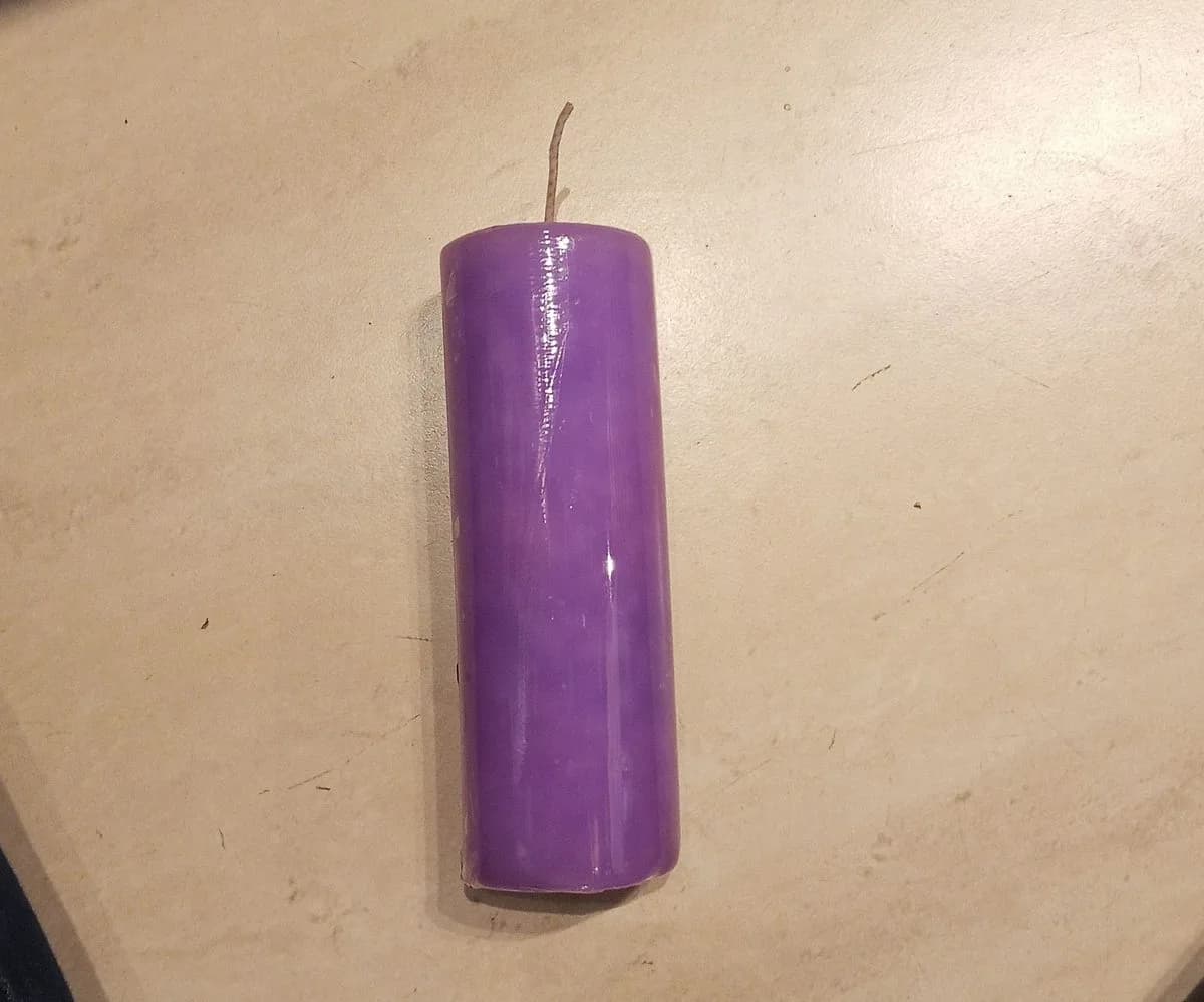 Vela 7 dias lilas