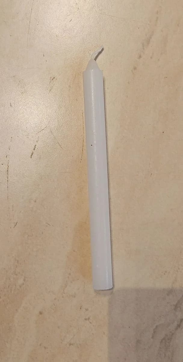 Vela palito branca