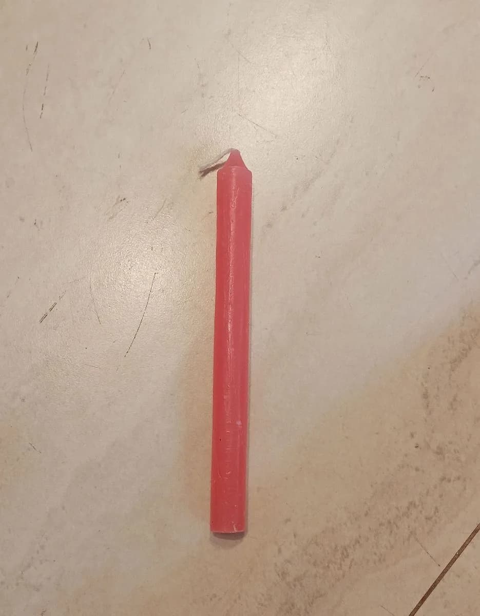 Vela palito rosa